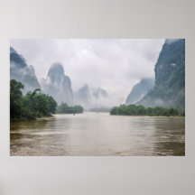 En bas du fleuve Yangshuo