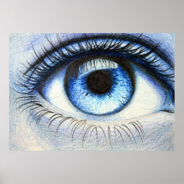 Poster en bleu (Devant)