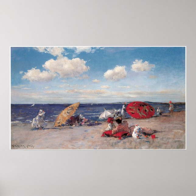 Poster En bord de mer, 1892 (Devant)