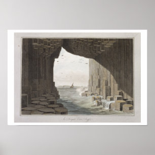 Poster En caverne de Fingal, Staffa, 'd'un voyage autour
