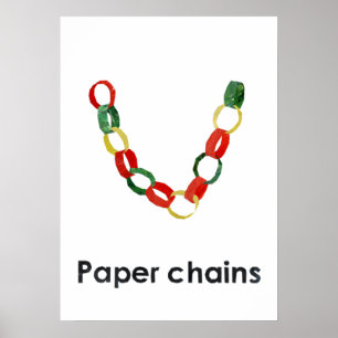 Poster En - Chaînes de papier