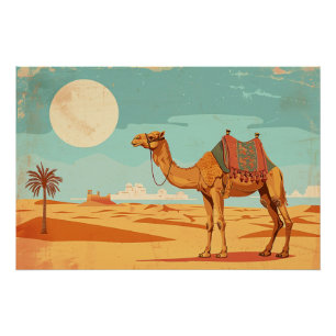 Poster en chameau vintage
