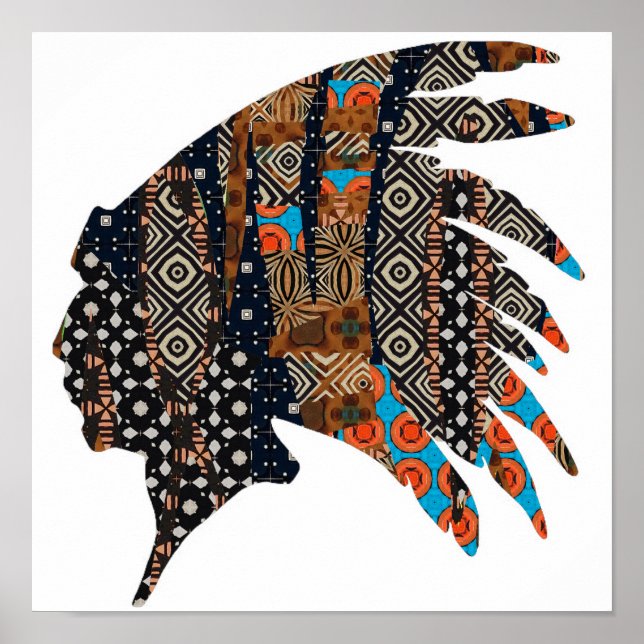 Poster en chef des Amérindiens (Devant)