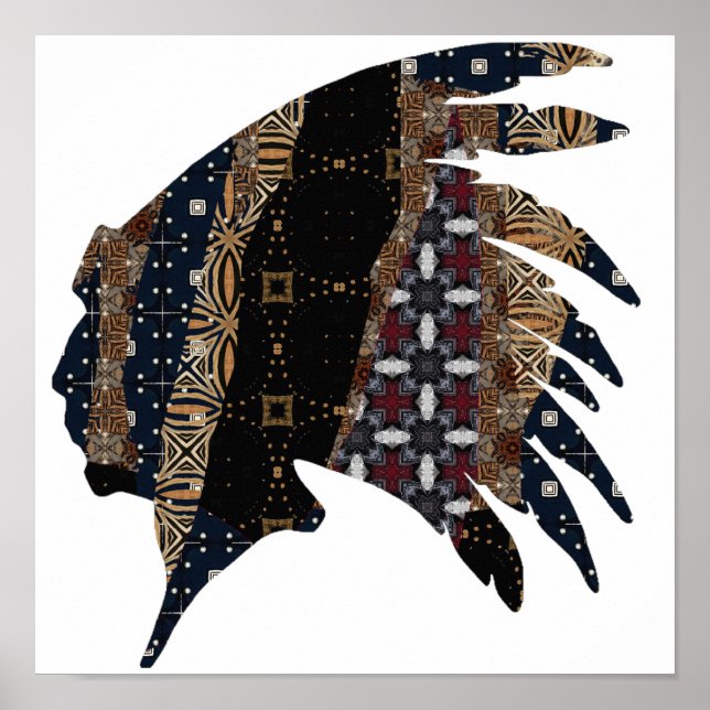 Poster en chef des Amérindiens (Devant)