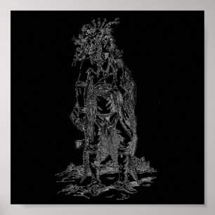 Poster en chef indien