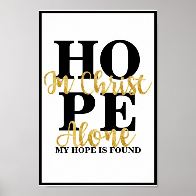 Poster En Christ Seul Mon Espoir Est Inspiré (Devant)