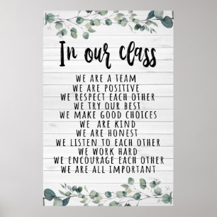 Poster en classe