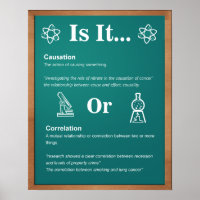 Poster en classe : Causation contre corrélation