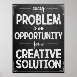 Poster en classe de solutions créatives