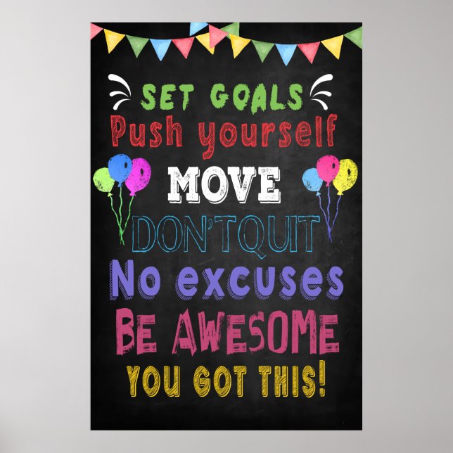 Poster en classe Motivational pour la classe (Devant)