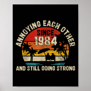 Poster En Colère Depuis 1984 41 Ans Mariés