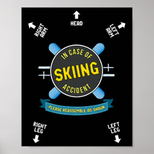 Poster En Coque De Ski Accident Me Ressemblent Comme Mont