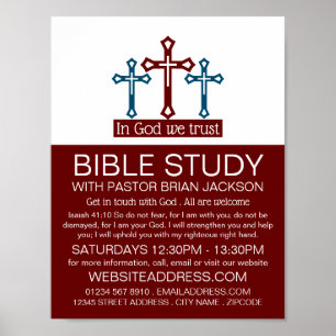 Poster En Dieu, Nous Avons Confiance, Crucifix, Classe Bi