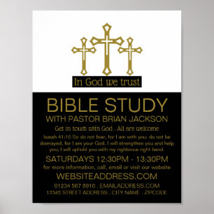 Poster En Dieu, Nous Avons Confiance, Crucifix, Classe Bi
