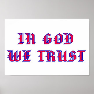 Poster En Dieu, nous faisons confiance