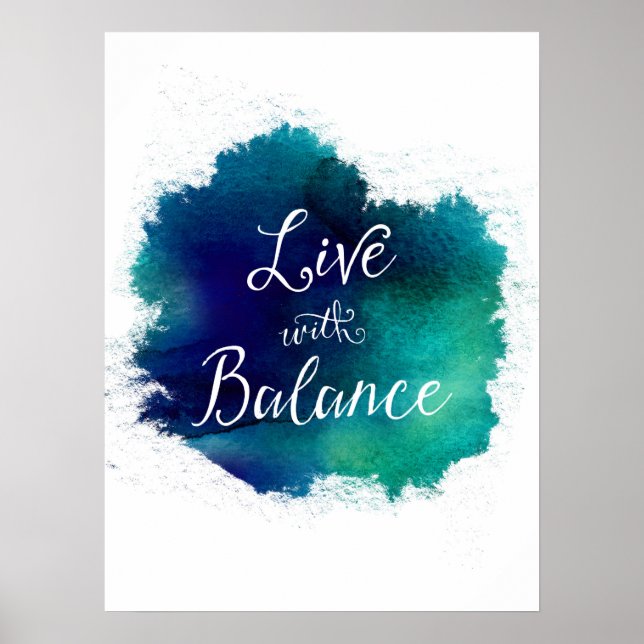 Poster en direct avec la typographie de balance (Devant)