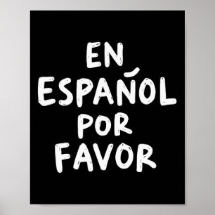 Poster En Espagnol S'il Vous Plaît Professeur d'espagnol