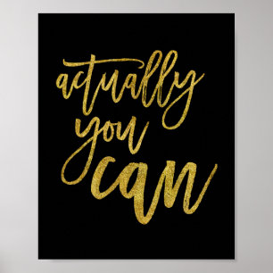 Poster En fait, vous pouvez citer Motivational Gold sur N