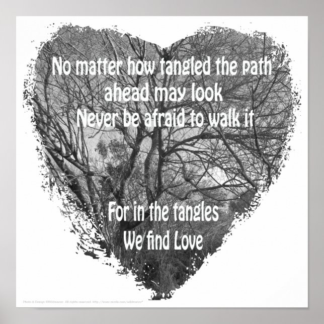 Poster en forme de coeur (Devant)