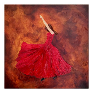 Poster En Fuego, Danseuse flamenco