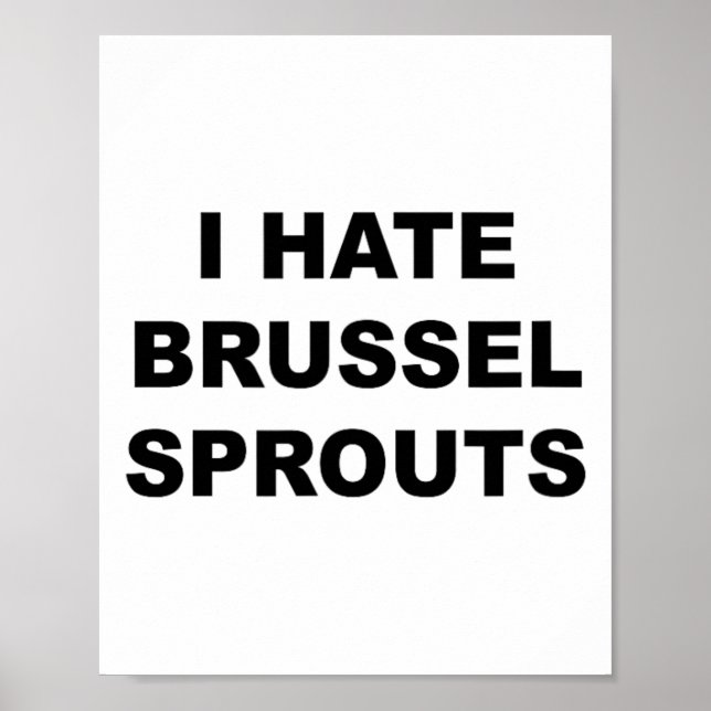 Poster En Haut Qui Dit - Je Déteste Bruxelles Épouse Drôl (Devant)