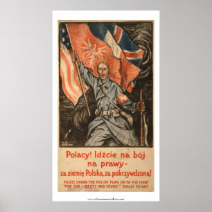 Poster en langue polonaise WWI