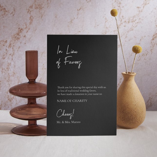 Poster En Lieu Faveur Éco-Convivial Mariage Personnalisé (Créateur téléchargé)