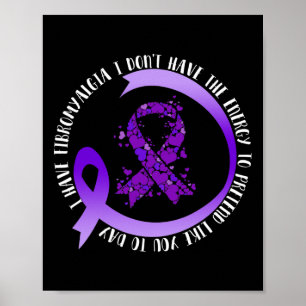 Poster En mai j'ai la Fibromyalgie je n'ai pas l'énergie