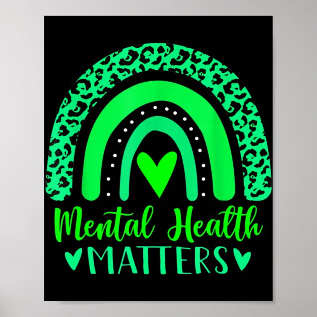 Poster En Mai, Nous Portons Le Vert Pour La Sensibilisati (Devant)