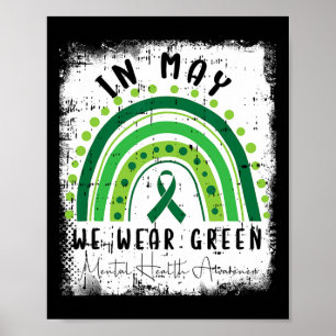 Poster En Mai, Nous Portons Un Warri Vert De Sensibilisat