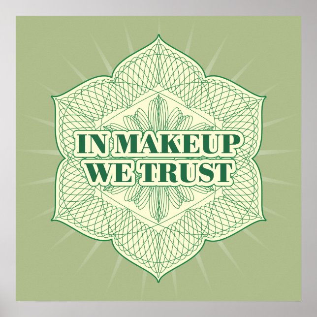 Poster En maquillage, nous avons confiance (Devant)
