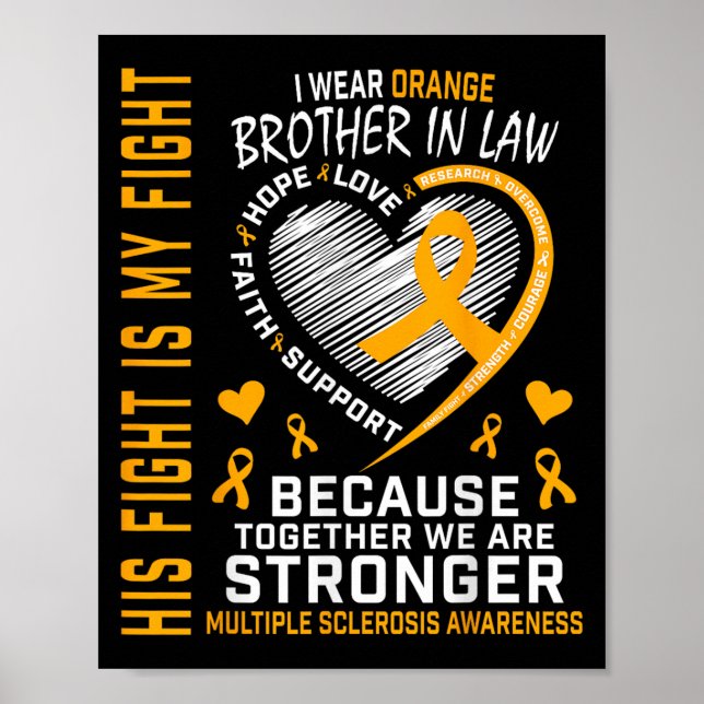 Poster En Mars Nous Portons Orange Frère En Droit Multipl (Devant)