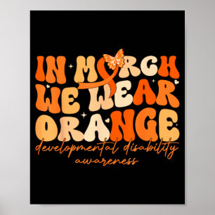 Poster En mars porter un trouble du développement orange