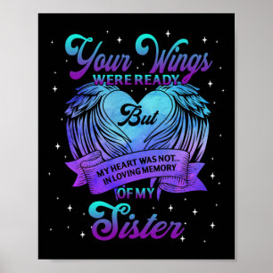 Poster En Mémoire Affectueuse De Ma Soeur Prévention Du S