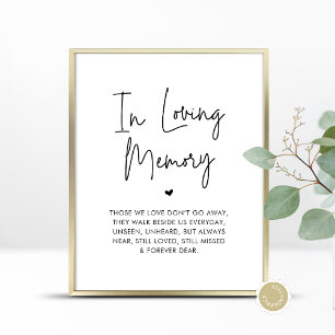 Poster En Mémoire d'amour, Table commémorative Mariage