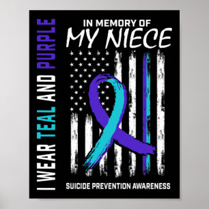 Poster En Mémoire De Ma Nièce Prévention Du Suicide
