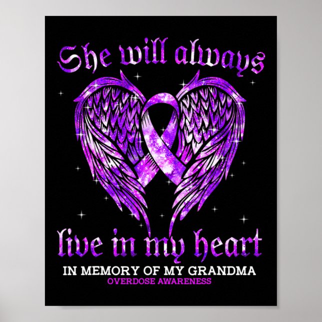 Poster En Mémoire De Mon Grand-Mère L'Ange De Sensibilisa (Devant)