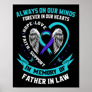 Poster En Mémoire De Mon Père En Droit Sensibilisation Au