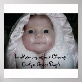Poster En mémoire de notre Champ ! Evelyn Grace D.