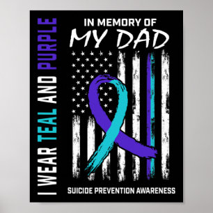 Poster En Mémoire De Papa Prévention Du Suicide Amer