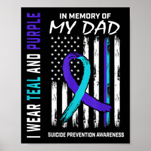 Poster En Mémoire De Papa Prévention Suicide Amer