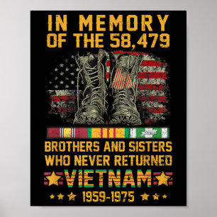 Poster En mémoire des 58479 frères et sœurs Vietna