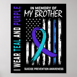 Poster En Mémoire Frère Prévention Suicide