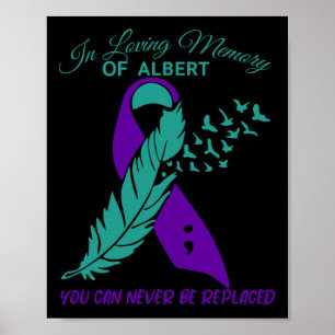 Poster En Mémoire Prévention du Suicide Sensibilisation