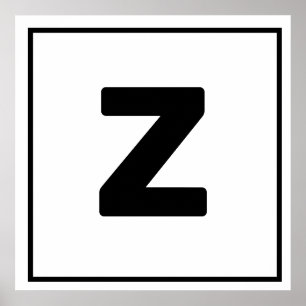 Poster en noir Z