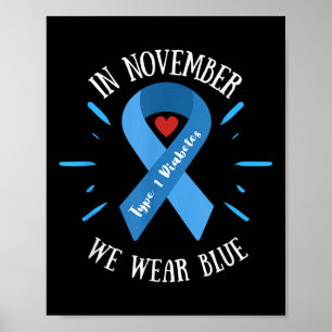 Poster En novembre nous portons du bleu, Sensibilisation