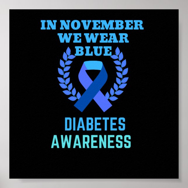 Poster En Novembre, Nous Portons Une Sensibilisation Au D (Devant)