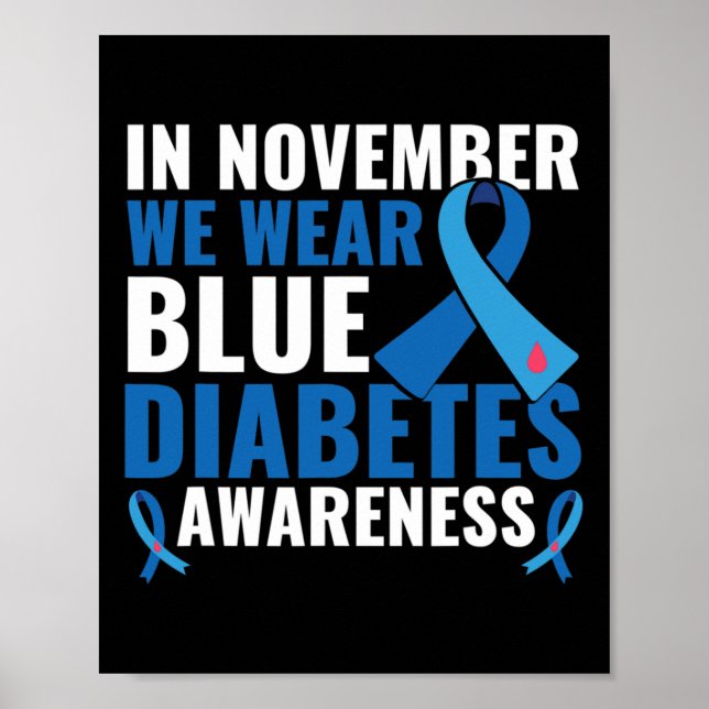 Poster En Novembre, Nous Portons Une Sensibilisation Au D (Devant)