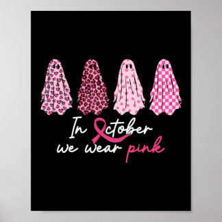 Poster En Octobre Nous Portons Le Cancer Du Sein Rose Che