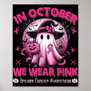 Poster En Octobre Nous Portons Une Chemise Rose Fantôme C